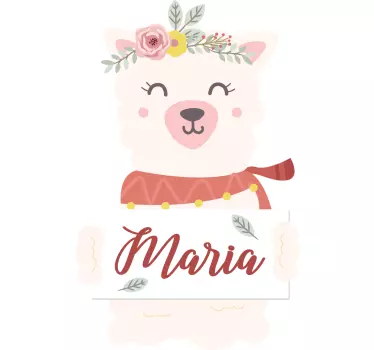 Nálepka pre deti roztomilé zvieracie držanie značky - Tenstickers