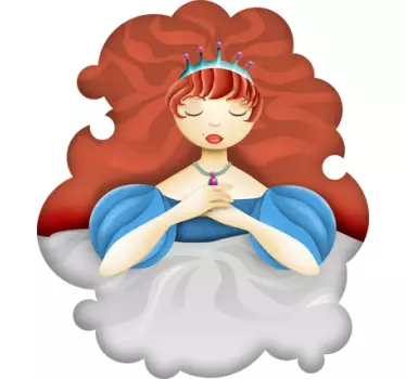 Nálepka pre deti s dizajnom princeznej - Tenstickers