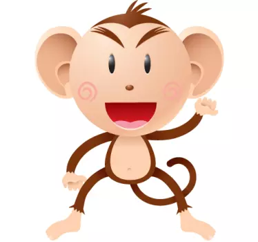 Nálepka pre deti veselá opička - Tenstickers