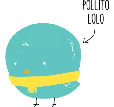Nálepka pre deti zajko lolo - Tenstickers