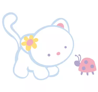 Nálepka pre lienky a mačiatka - Tenstickers
