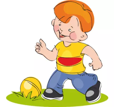 Nálepka pre malé futbalové deti - Tenstickers
