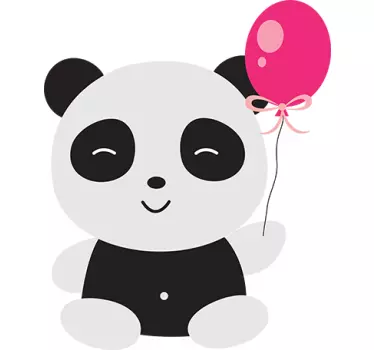 Nálepka roztomilej panda - Tenstickers