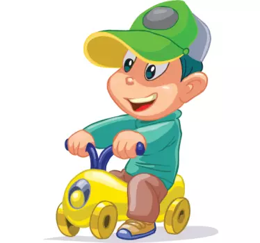 Nálepka s autíčkom - Tenstickers