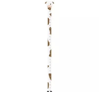 Nálepka s grafom výšky kravy - Tenstickers