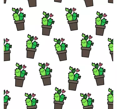 Nálepka s kaktusovým vzorom nábytku - Tenstickers