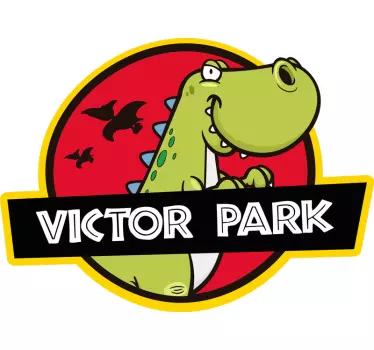 Nálepka s logom jurský park - Tenstickers