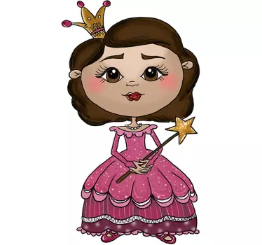 Nálepka s malou princeznou pre deti - Tenstickers