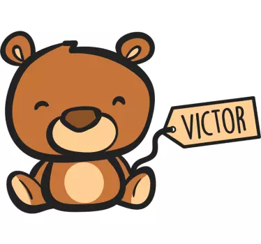 Nálepka s medvedíkom na mieru - Tenstickers