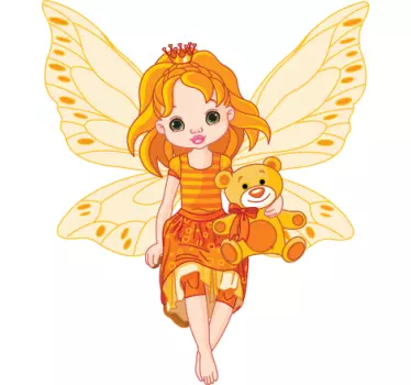 Nálepka s motívom oranžovej rozprávky pre deti - Tenstickers