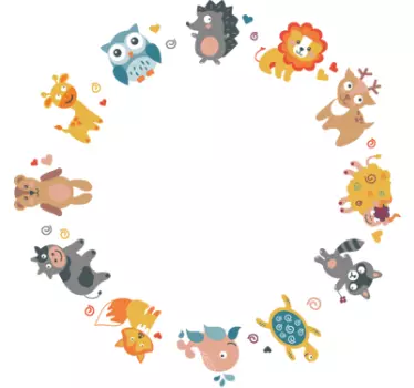 Nálepka s nálepkami na krúžky pre deti - Tenstickers