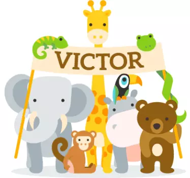 Nálepka s nápisom pre meno dieťaťa - Tenstickers