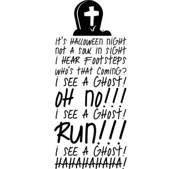 Nálepka s obrázkami halloweenských textílií pre škôlky - Tenstickers