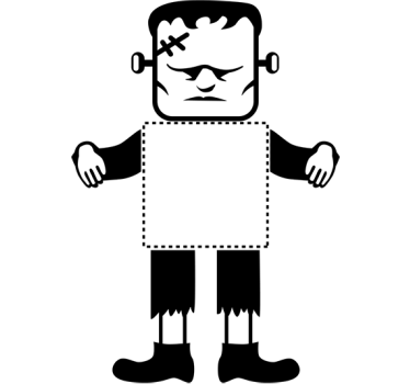 Nálepka s prepínačom frankenstein - Tenstickers