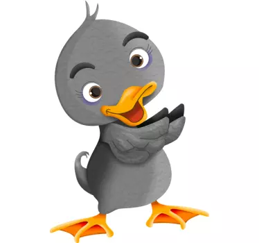 Nálepka s škaredou káčatkou pre deti - Tenstickers