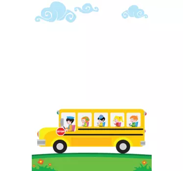 Nálepka s tabuľou pre školský autobus pre deti - Tenstickers