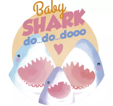 Nálepka s textom pre lyriku detskej žraloky - Tenstickers