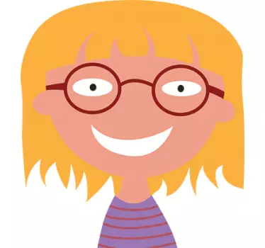 Nálepka s úsmevom na okuliare - Tenstickers