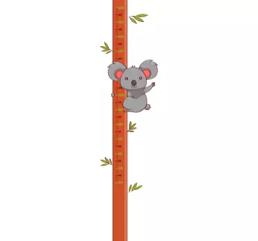 Nálepka s výškou grafu koala - Tenstickers
