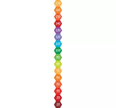 Nálepka s výškou šesťuholníka - Tenstickers
