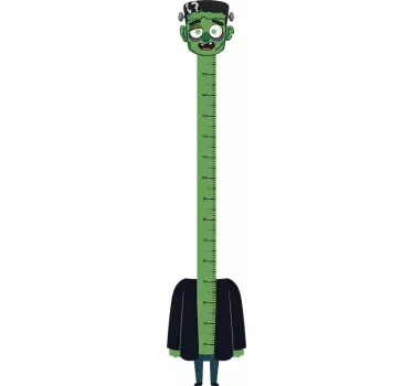 Nálepka s výškovou tabuľkou frankenstein - Tenstickers