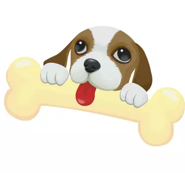 Nálepka so šteniatkom pre super šteniatka pre deti - Tenstickers
