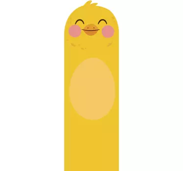 Nálepka so žltými kuracími dverami - Tenstickers