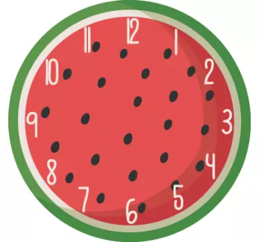 Nálepkové hodiny s melónom - Tenstickers