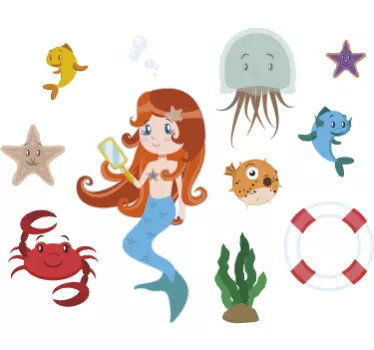 Nálepky na predmety námorného a námorného života - Tenstickers