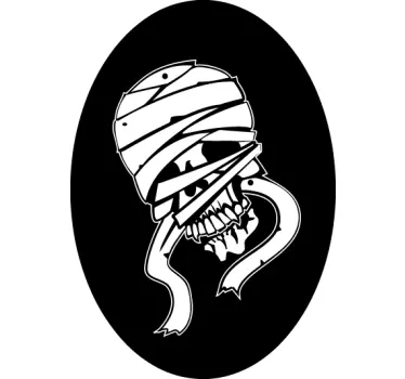 nalepky na stenu zvierata mumifikovaný dizajn lebky - Tenstickers