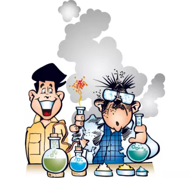 Nálepky s laboratórnym výbuchom pre deti - Tenstickers