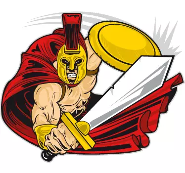 Ozdobná nálepka spartan - Tenstickers