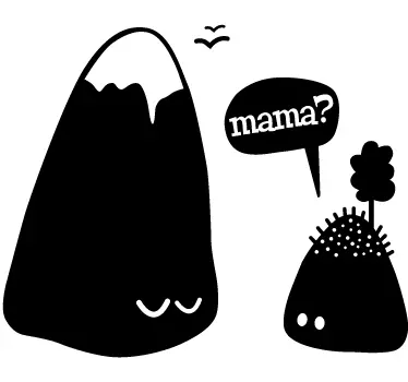 Ozdobné nálepky na hory a kopce - Tenstickers