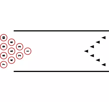 Podlahová taška na bowlingový vinyl - Tenstickers
