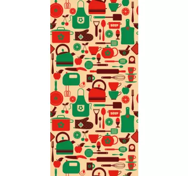 Príbory kuchynská linka nábytok obtisky - Tenstickers