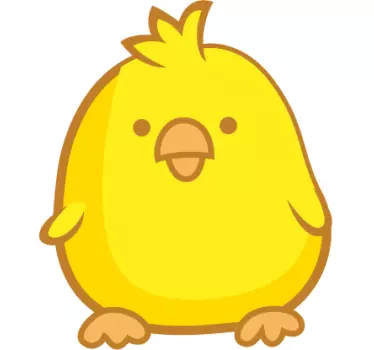 Roztomilé nálepky žltých kurčiat - Tenstickers
