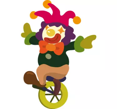Samolepky na harlekýn v jednokolke pre deti - Tenstickers