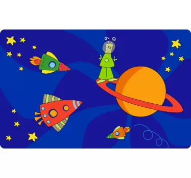 nalepky na stenu vesmir mimozemské vesmírne dobrodružstvo - Tenstickers