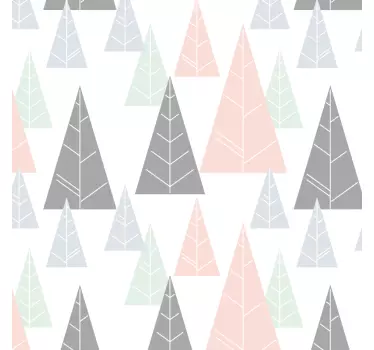 Zimné jedľa nálepky na nábytok - Tenstickers