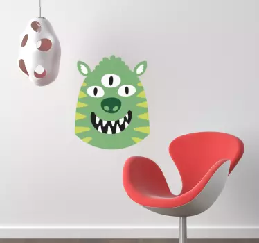 Nálepka pre deti trojoko monštrum - Tenstickers