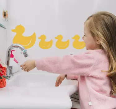 Gumená nálepka pre vtáčie kačice - Tenstickers