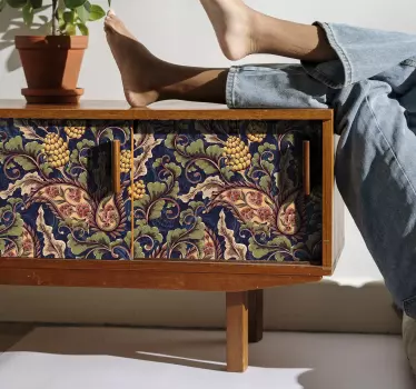 Realistická nálepka na nábytok z paisley - Tenstickers