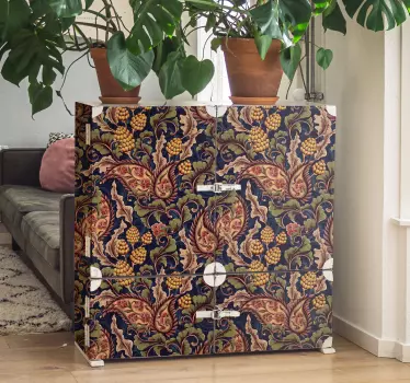 Realistická nálepka na nábytok z paisley - Tenstickers