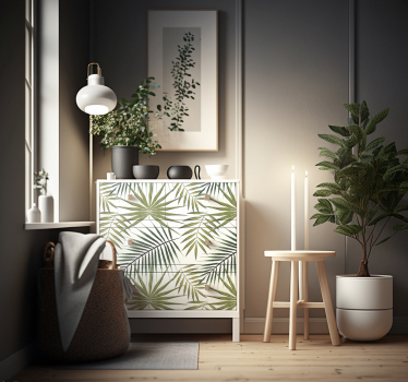 Nálepka na nábytok hojas palmera - Tenstickers