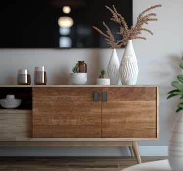 nálepky na nábytok textúra madera marrón - Tenstickers