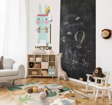 Nálepka prispôsobená indickému králikovi - Tenstickers