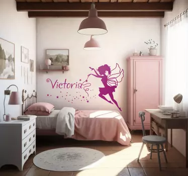 Nálepku vinilo nombre prispôsobiteľné ninfa - Tenstickers