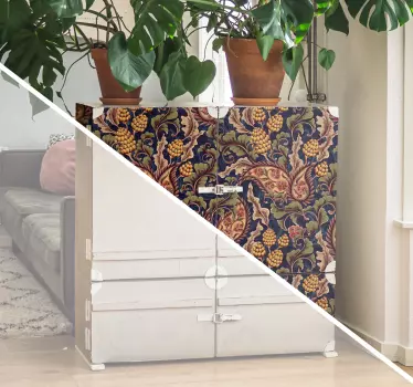 Realistická nálepka na nábytok z paisley - Tenstickers