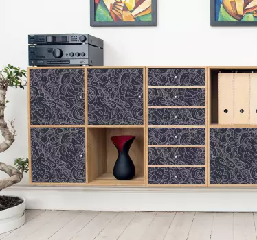 Abstraktné obtisky nábytku paisley - Tenstickers