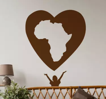 Africká láska obtisky - Tenstickers